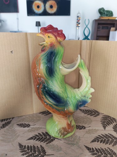 Pichet coq en faïence - en,